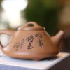 Vermilion Zisha Shipiao Teapot - 240ml Na Lan Poetry Engraved · Scholar's Stone Dipper · Limited Cinnabar Clay · Romantic Oolong Specialist