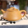 Museum-Level YELLOW Clay Shipiao Teapot - 240ml Hand-Engraved Masterpiece · Stone Dipper Design · Oolong Specialist · Custom Artwork & Certificate