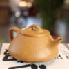 Museum-Level YELLOW Clay Shipiao Teapot - 240ml Hand-Engraved Masterpiece · Stone Dipper Design · Oolong Specialist · Custom Artwork & Certificate